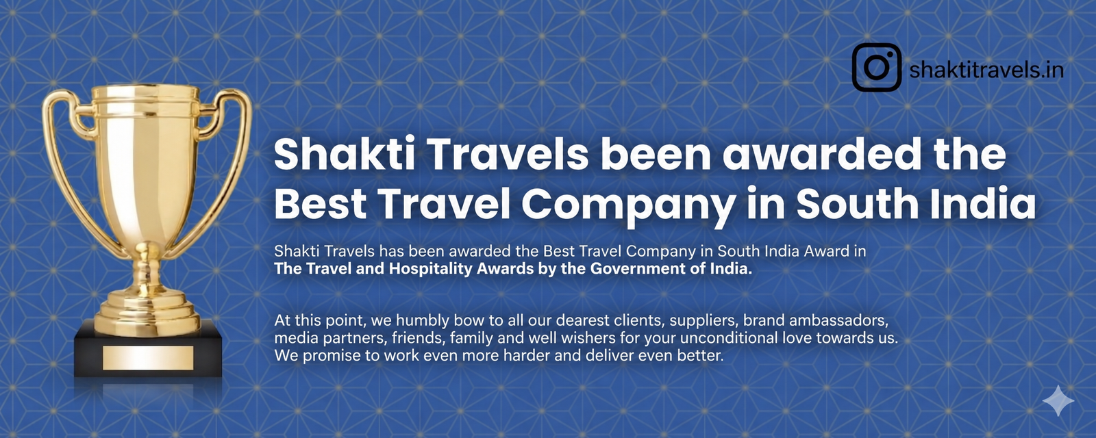 Shakti Travels recognition